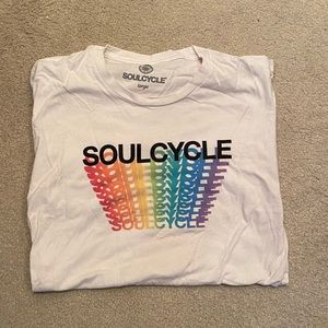 Soulcycle rainbow tee shirt size L